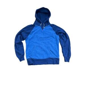 J.Crew Navy Blue Vintage Fleece Hoodie Sweatshirt size M A003489